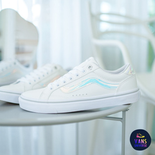 [ของแท้ ส่งฟรี PRE-ORDER] VANS WEEKLY COURT WHITE/HOLOGLAM (JAPAN EDITION)