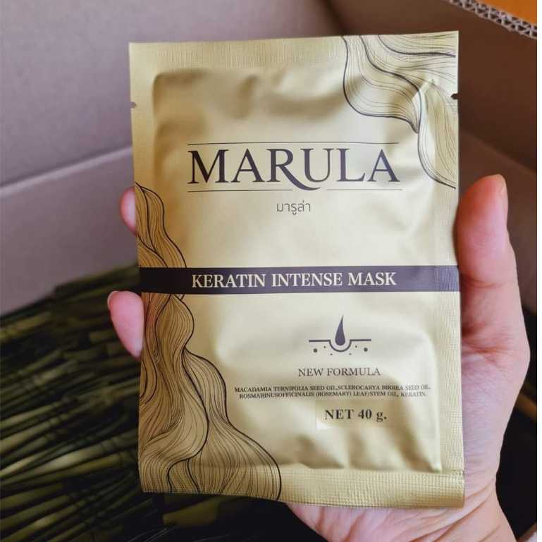 MARULA สปาเคราตินเกรดที่ดีมาก แบรนด์ มารูล่า แบบทดลอง 40g.++