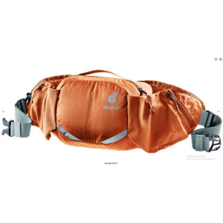 กระเป๋าคาดเอว deuter รุ่น Pulse 3 โลโก้ใหม่ ปี 2023 สีส้ม Chestnut Teal , สีเทา Graphite