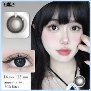 Yimeixi คอนแทคเลนส์ตาใหญ่สีดำ 2 ชิ้น 14.5 มม. คอนแทคเลนส์ 40% 8.5mm ตาเด็ก ตุ๊กตาบาร์บี้ ตาโต 1 ปีสำหรับการใช้งาน จัดส่งที่รวดเร็วใหม่