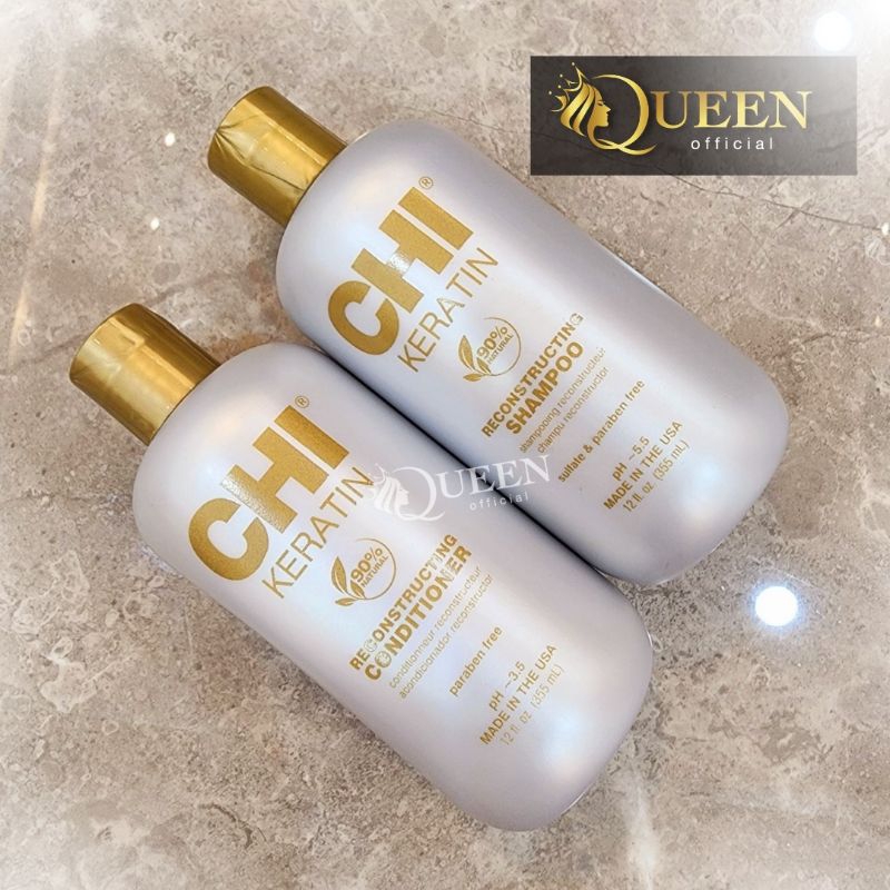 CHI Keratin Shampoo /Conditioner 355 / 946ml​ แชมพู ครีมนวด เติมเคราตินที่ช่วยเพิ่มความแข็งแรงให้เส้