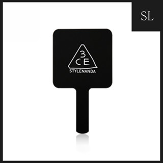 3CE SQUARE MINI HAND MIRROR กระจกสีโรสเบจ สีดำ 【ของแท้ 100%】