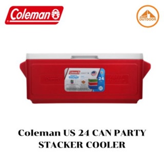 Coleman US 24 Can Stacker Cooler #Red