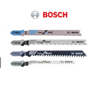 (แยกใบ ราคา/1ใบ) ใบเลื่อยจิ๊กซอว์ Bosch ใบเลื่อยฉลุ T111C T118A T101B T101AO ใบจิ๊กซอ ตัดเหล็ก ตัดไม้ ของแท้ 100%