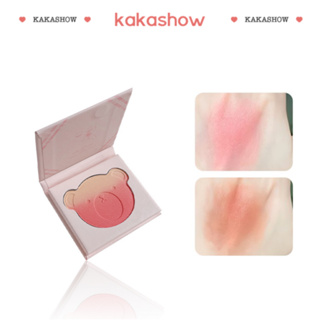 kakashow พาเลทบลัชออนไล่โทนสีเนื้อแมตต์สองสี A677