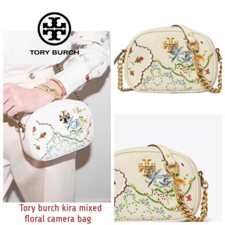 To//ry burch kira mixed floral camera bag Code:B12D140166 แบรนด์แท้ 100% งาน Outlet