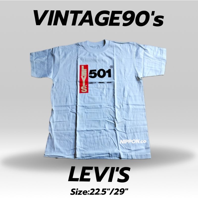 เสื้อยืดLevi's 501Vintage90s' งานวินเทจแท้100% #A1