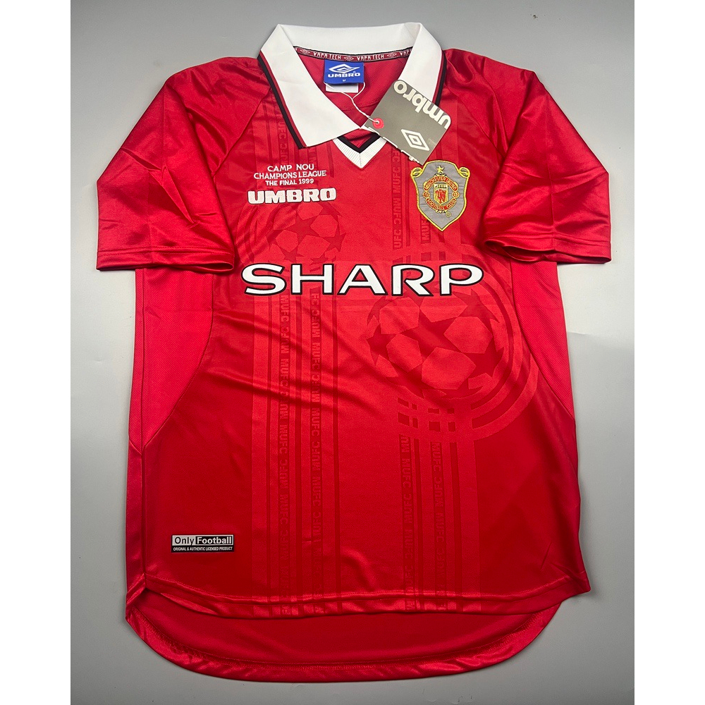 เสื้อบอล ย้อนยุค แมนยู 1999 เหย้า Final Camp Nou Retro Manchester United Home  เรโทร คลาสสิค 1999-20