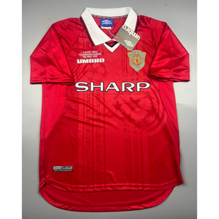 เสื้อบอล ย้อนยุค แมนยู 1999 เหย้า Final Camp Nou Retro Manchester United Home  เรโทร คลาสสิค 1999-2000