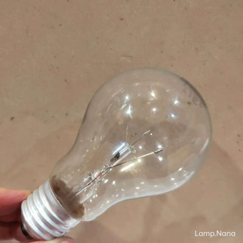 หลอดไส้ Incandescent GLS แก้วใส 25w 40w 60w 100w E27 อายุ 1,500ชม หรี่แสงได้ หลอดมีความร้อน