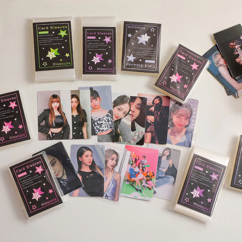 ซองใสใส่การ์ด ซองHologram ซองการ์ด ซองกันฝุ่น hisocute 50ซอง/ห่อ (AB)