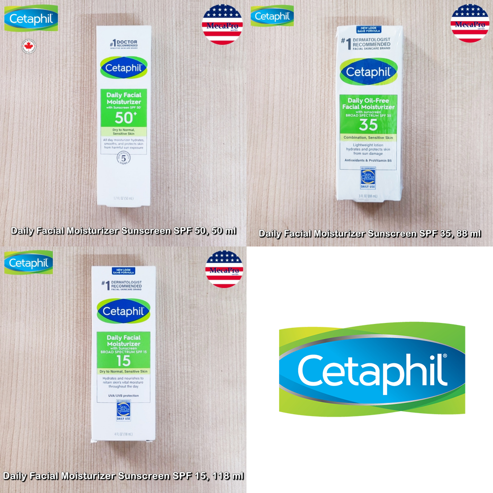 75% Sale!!! Cetaphil® Daily Facial Moisturizer Sunscreen SPF 15-50  เซตาฟิล มอยส์เจอไรเซอร์ผสมกันแดด