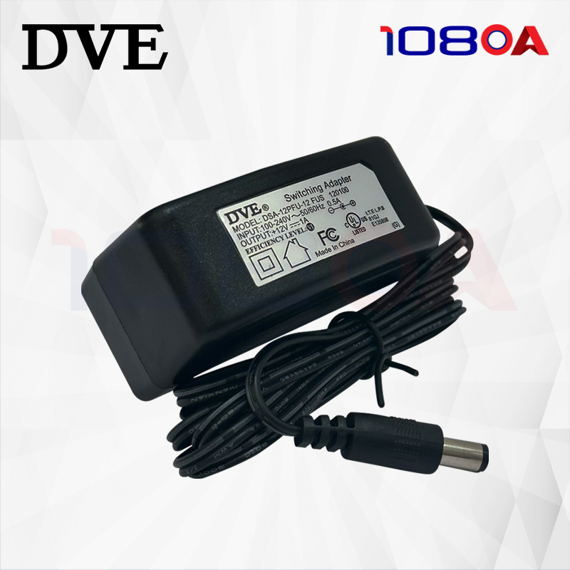 Adapter กล้องวงจรปิด DVE แท้ 100% 12V 1A รุ่น DSA-12PFU-12 FUS 120100