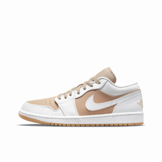 ของแท้ 100% Jordan Air Jordan 1 Low“white/tan” พร้อมส่ง