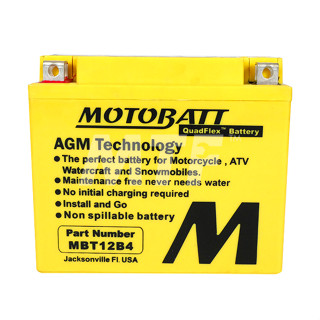 Motobatt แบตเตอรี่แห้ง MBT12B4