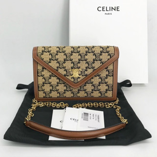 (Like New!) เซรีน Triomphe Wallet On Chain Dc22