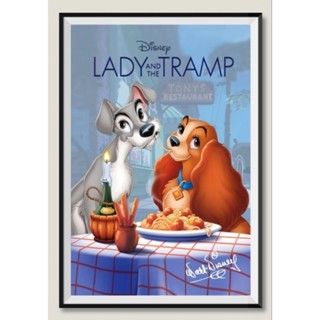 โปสเตอร์หนังติดผนัง Lady and The Tramp