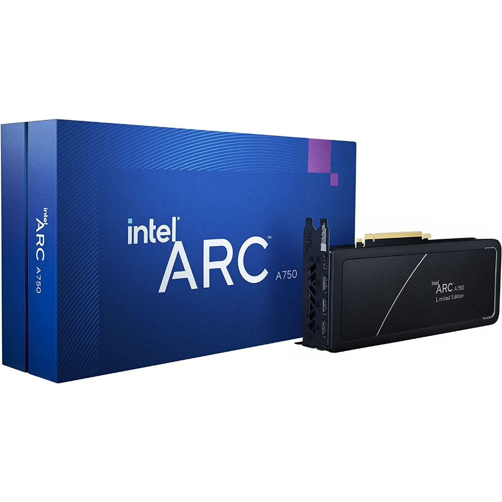 VGA (การ์ดแสดงผล) INTEL ARC A750 LIMITED EDITION - 8GB GDDR6 (21P02J00BA) รับประกัน 3 - Y