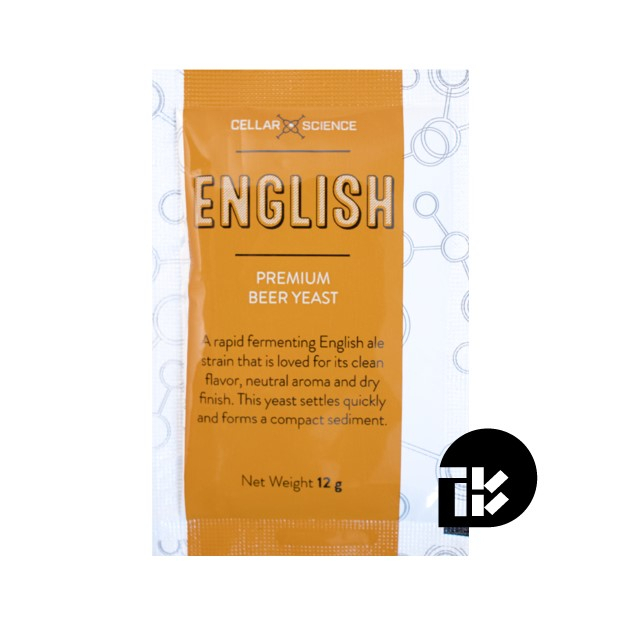 ENGLISH Dry Yeast – CellarScience 12g. Pack