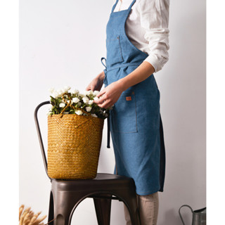 Cotton Jeans Apron ผ้ากันเปื้อนยีนส์