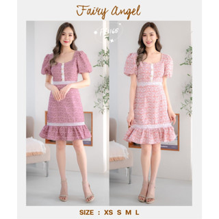 fairyangelstore - เดรสลูกไม้ชายระบาย (FY1168) #พร้อมส่ง #เดรสทำงาน #เดรสแฟชั่น #เดรสสวย #เดรสออกงาน #เดรสน่ารัก