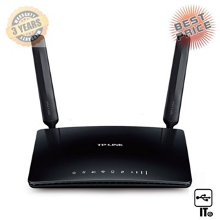 4G Router TP-LINK (TL-MR6400) Wireless N300 แชร์เครือข่าย 4G LTE ของคุณ ด้วยอุปกรณ์ Wi-Fi  ประกัน 3Y เราเตอร์ LTE N Wire