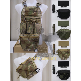 กระเป๋าจิงโจ้ติดเวสแบบปลดไว ทรงสามเหลี่ยม (Tactical Drop Pouch) (Tactical Action Pouch)  ● คุณสมบัติ : 1. กระเป๋าอเ