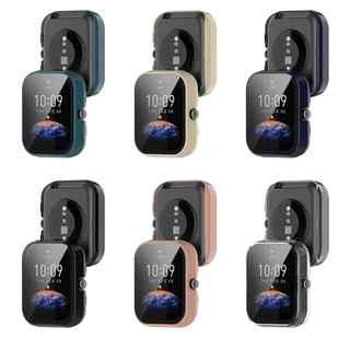 เคส Amazfit bip 3 / bip 3 pro ฟิล์มกระจกนิรภัย PC สวยงามมีหลากหลายสี