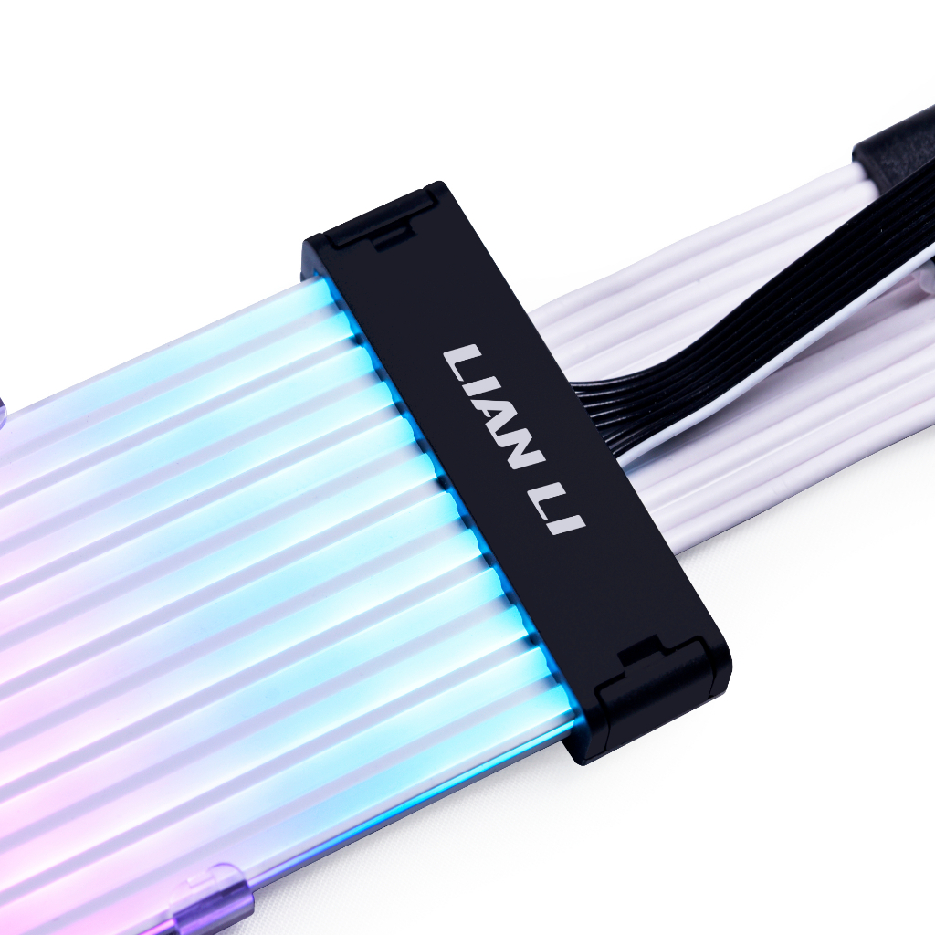 LIAN LI Strimer Plus V2 For 12VHPWR GPU connector 12+4-PIN to 12+4-PIN 12 light guides (PW16-12PV2)