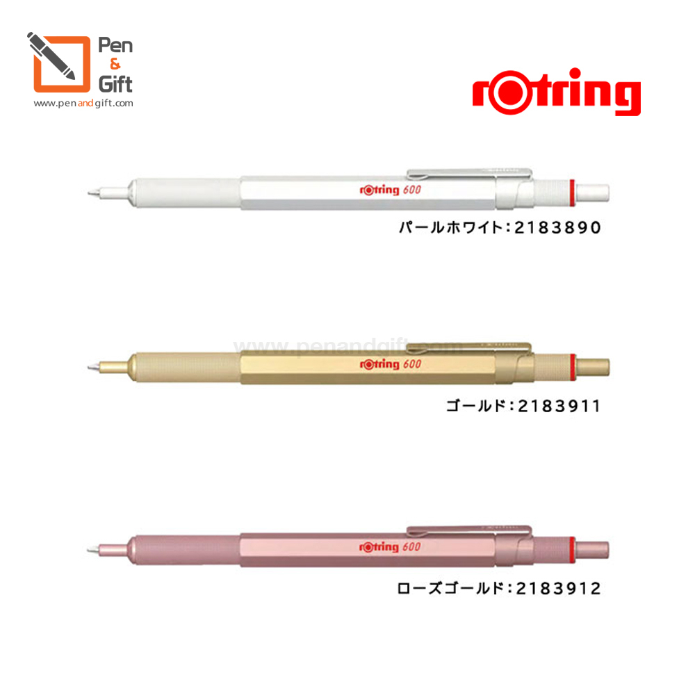 ปากกาลูกลื่น Rotring 600 Series ปากกาเขียนแบบ ขนาด 1.0 - Rotring Ballpoint Pen new Color Limited fro