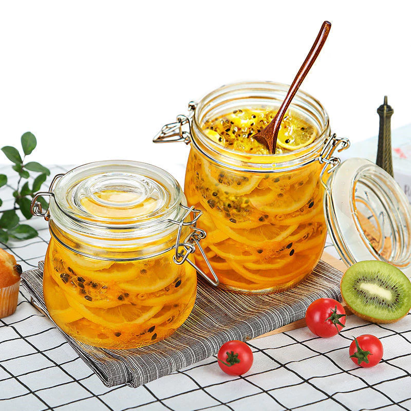 โหลแก้ว โหลแก้วมีฝาปิด  โหลแก้วสูญญากาศ มีหลายขนาดให้เลือก แถมยางรอง Glass sealed jar ของแท้ 100% thumbnail 5