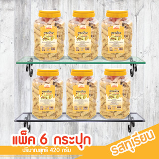 ทองม้วนกะทิสด (แพ็ค 6 กระปุก) ทุเรียน