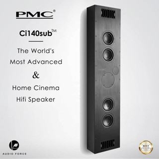 PMC Ci140sub This Model Is Configurable As An In-Wall Or On-Wall Loudspeaker Black