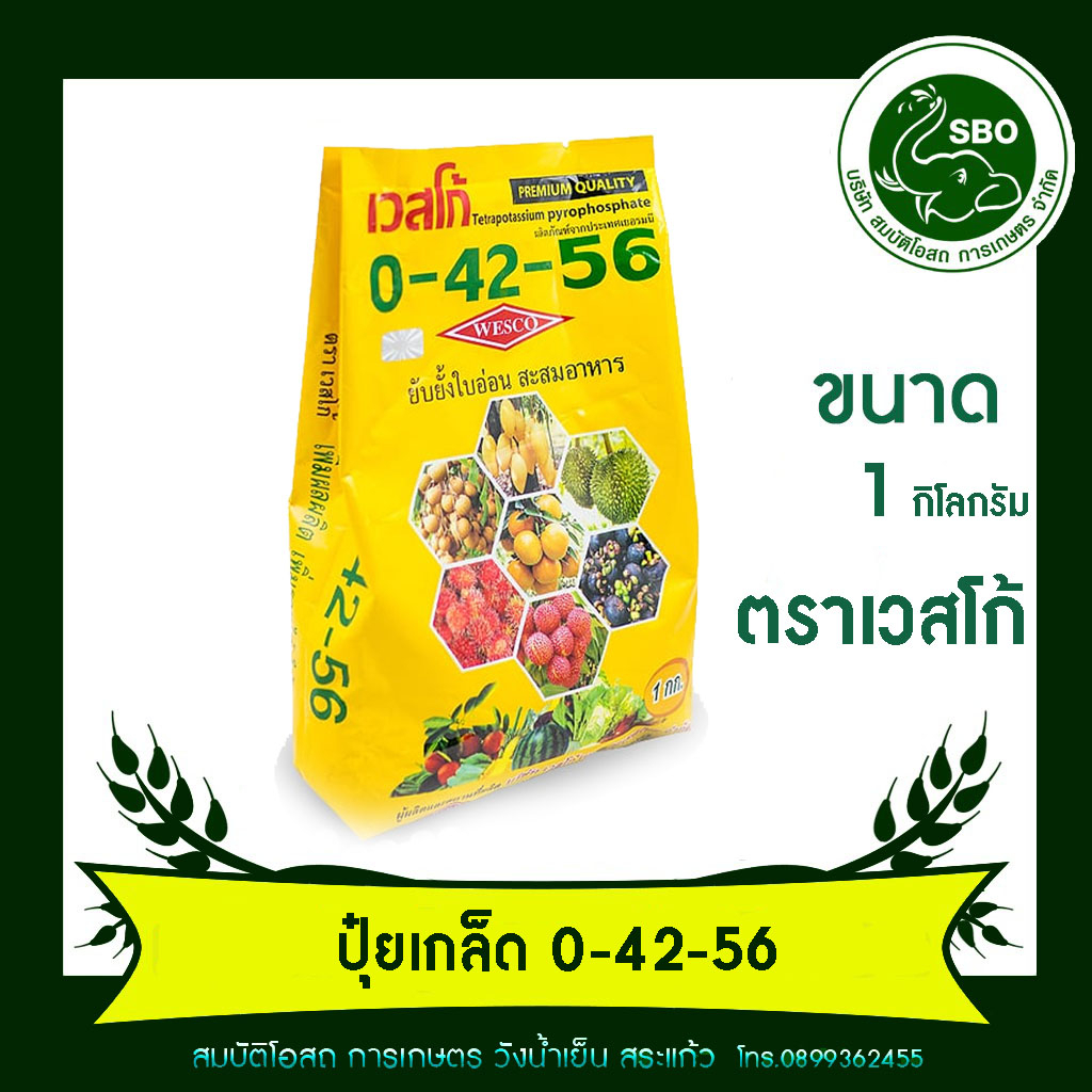ปุ๋ยเกล็ด 0-42-56 เวสโก้ 1 กก.