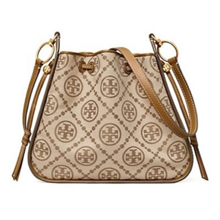 TORY BURCH T MONOGRAM JACQUARD BELL BAG