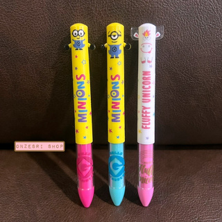 ปากกา Mimi Pen จากเรื่อง Minions จากญี่ปุ่น หมึก 2 สี (แดง/ดำ) มี 3 แบบให้เลือก * โละสต็อก