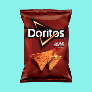 Doritos Spicy Nacho Tortilla Chips มันฝรั่งทอด ขนม ขนมขบเคี้ยว สไปซี่ นาโช ชีส ทอร์ทิลล่า ชิพส์ 312g