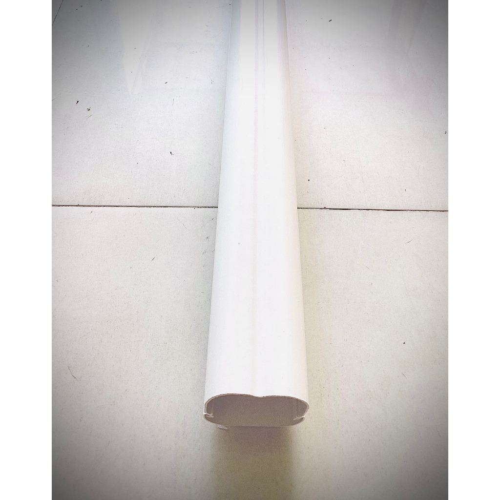 ด่วน! ราคาโรงงาน รางครอบท่อน้ำยาแอร์คุณภาพ ขนาด75 1 เส้นยาว2เมตร สีขาว และสีครีมสวยงาม