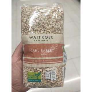 Waitrose Pearl Barley Rice ลูกเดือยอบแห้งเวทโทรส 500 กรัม