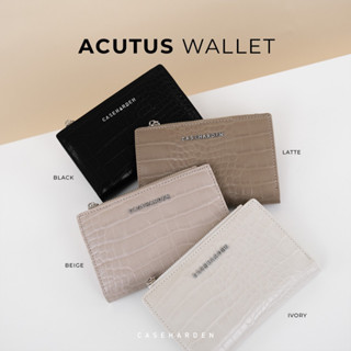 (ใช้โค้ด:BAIPOR200ลด138.-) [Acutus] Caseharden Acutus Wallet กระเป๋าสตางค์ใบกลาง