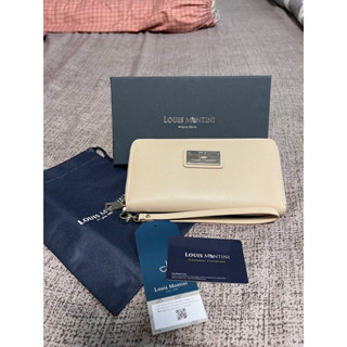 กระเป๋าสตางค์ Louis Montini Evelyn Collection Saffiano Zip-around Wallet for Women