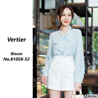 Vertier เสื้อแขนยาว No.81058 ผ้า Polyester 100% พิมพ์​ลาย