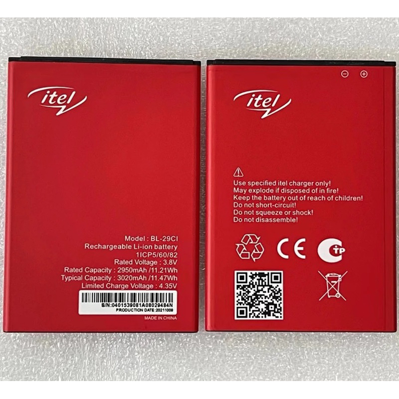 100% ใหม่3000MAh 11.4Wh BL-29Ci เปลี่ยนแบตเตอรี่สำหรับ ITEL S15 Pro A55/A55 LTE L6003P Li-Ion Li-แบต