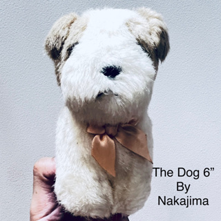 ตุ๊กตา สุนัข หมา ขนาด6” วินเทจ งานเก่า หายาก ป้าย Nakajima Corporation Tokyo Dog plush หายาก Vintage ลิขสิทธิ์แท้