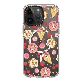 CASETiFY Corgi Crepe Waffle - Donut 14 Pro Max  Clear Case MS Compatible  Color: Clear [14PMสินค้าพร้อมส่ง]