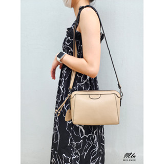 &lt;15%เงินคืน 15CCBSEPW3&gt;MLN bags กระเป๋าสะพายข้างผู้หญิง รุ่นTisha มีช่องซิปกลาง ใส่กระเป๋าตังค์ยาวได้