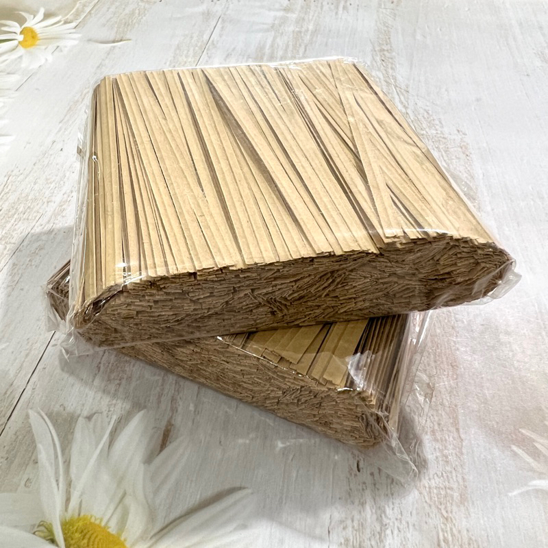 ลวดมัดปากถุงขนมลวดสี  แบบพลาสติก OPP และแบบกระดาษ ขนาด 9cm 10cm