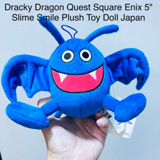 #ตุ๊กตา #สไลม์ #ดราก้อนเควสต์ #ลิขสิทธิ์แท้ #หายาก Dracky Dragon Quest Square Enix 5" Slime Smile Plush Toy Doll Japan