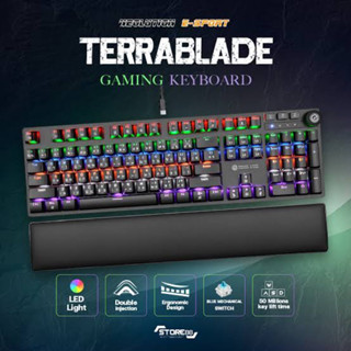 Neolution E-Sport Gaming Keyboard Terrablade คีย์บอร์ดเกมมิ่ง เปลี่ยนหน้ากากได้