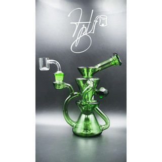 Dab Rig Recycler Special Edition แด๊บ ริค รีไซเคลอร์ บ้องแก้ว 9" for Wax/Shatter/Dab/Rosin/Resin